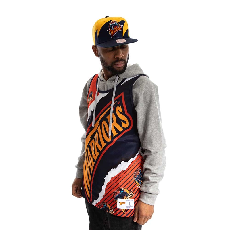 POLERA WARRIORS JUMBOTRON 2.0 MITCHELL AND NESS - 3