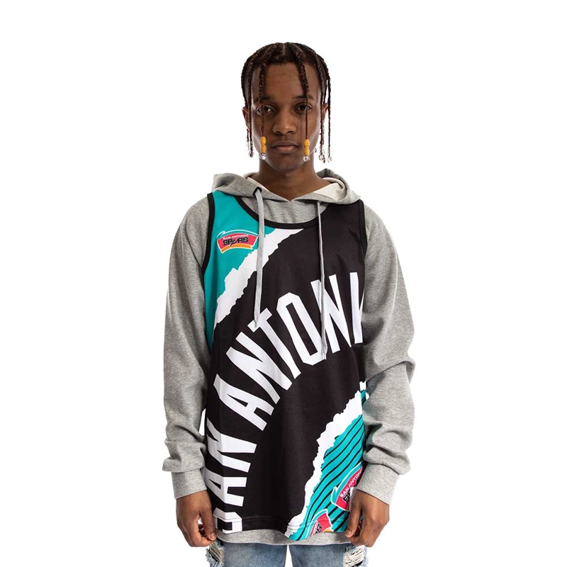 MITCHELL & NESS POLERA SAN ANTONIO SPURS MITCHELL AND NESS