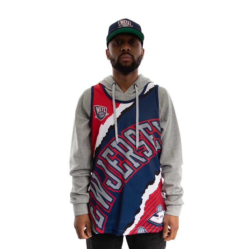 MITCHELL & NESS POLERA NBA JUMBOTRON MESH HARDWOOD ORIGINAL MITCHELL AND NESS