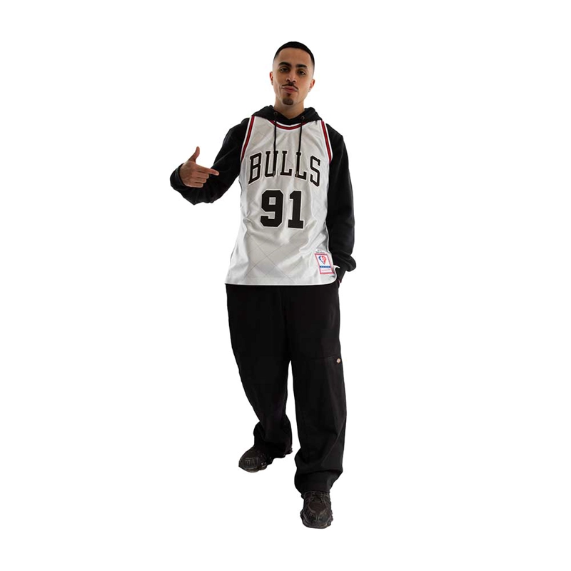 POLERA NBA DENNIS R BULLS 97-98 HC 75TH ANNIVERSARY MITCHELL AND NESS - 2