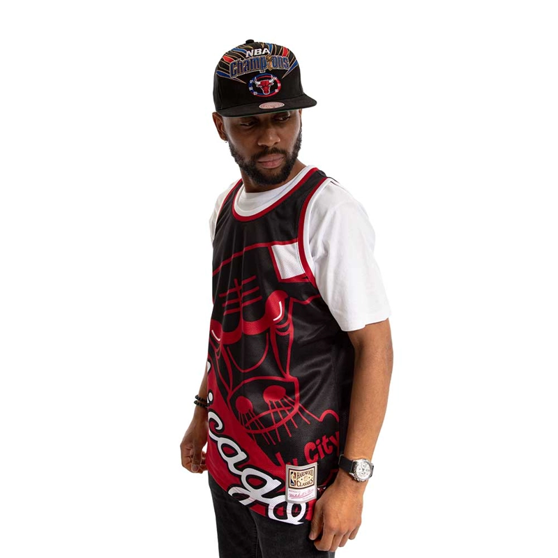POLERA TANK NBA CHICAGO BULLS BLACK MITCHELL AND NESS - 2
