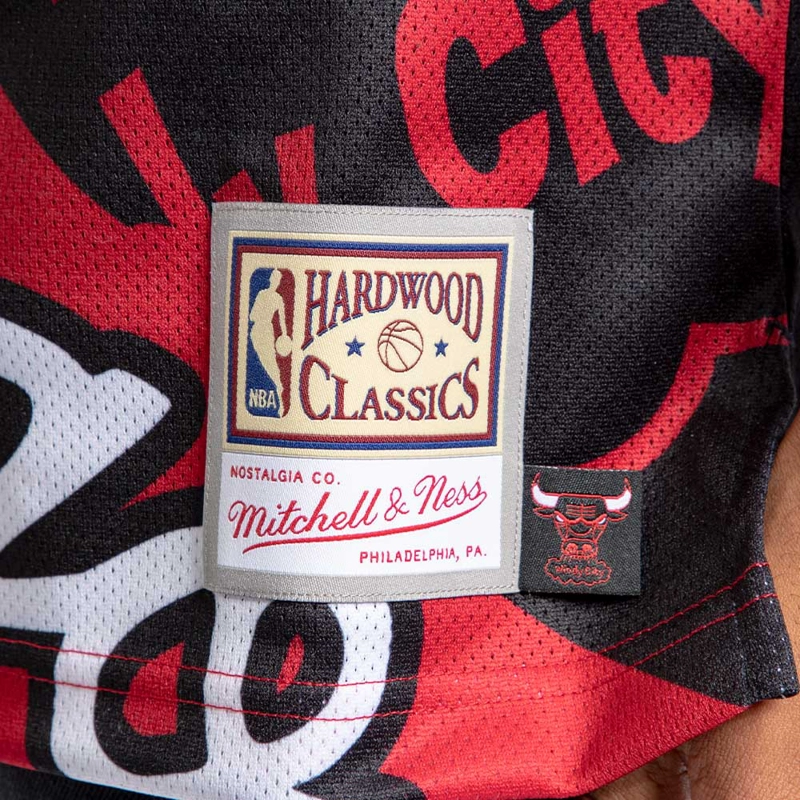 POLERA TANK NBA CHICAGO BULLS BLACK MITCHELL AND NESS - 4