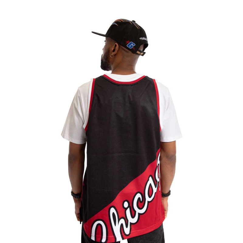 POLERA TANK NBA CHICAGO BULLS BLACK MITCHELL AND NESS - 5