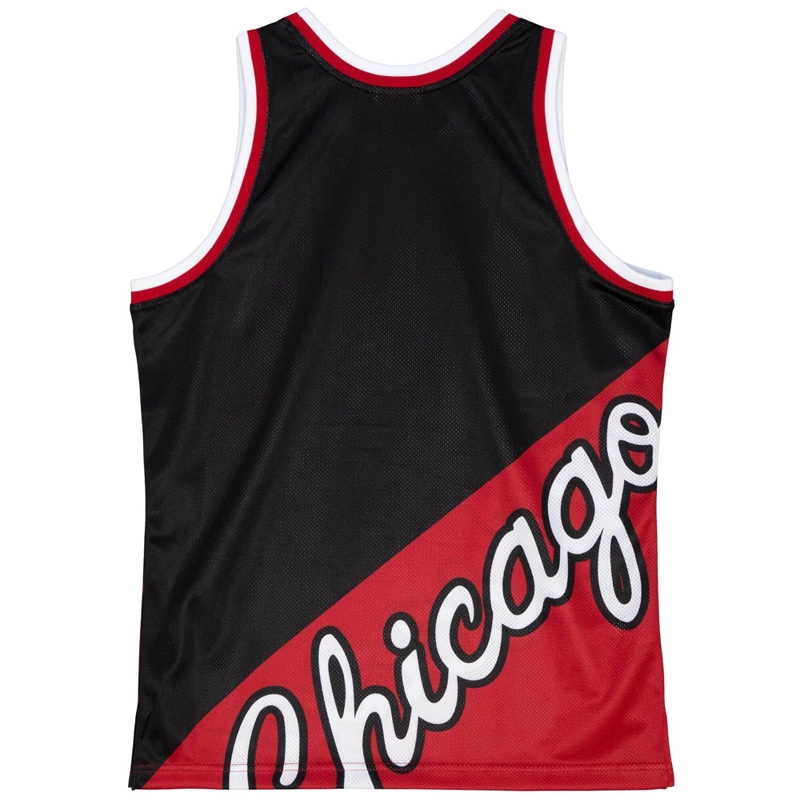 POLERA TANK NBA CHICAGO BULLS BLACK MITCHELL AND NESS - 8