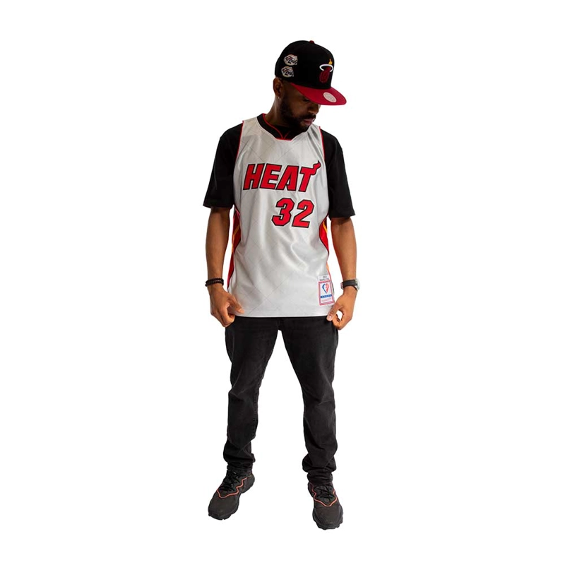 CAMISETA NBA SHAQUILLE O'NEAL MIAMI HEAT MITCHELL & NESS 2005-06 HARDWOOD CLASSICS 75TH - 2