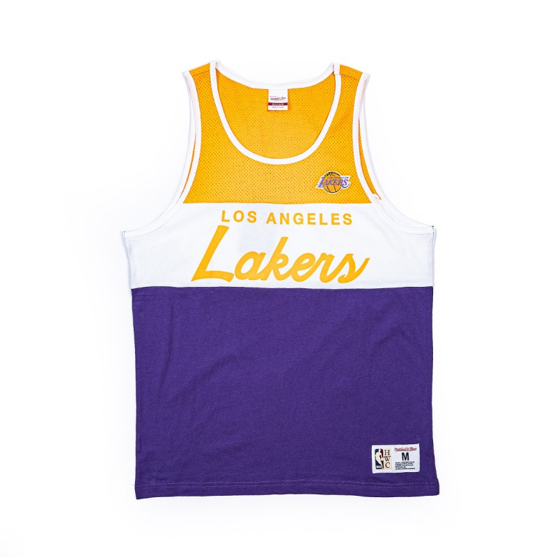 POLERA LOS ANGELES LAKERS TANK TOP MITCHELL AND NESS - 7