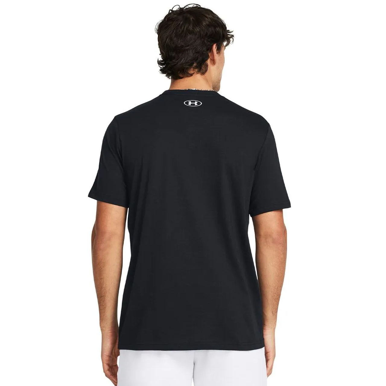 POLERA SPORTSTYLE LOGO MANGA CORTA NEGRO BLANCO UNDER ARMOUR - 4