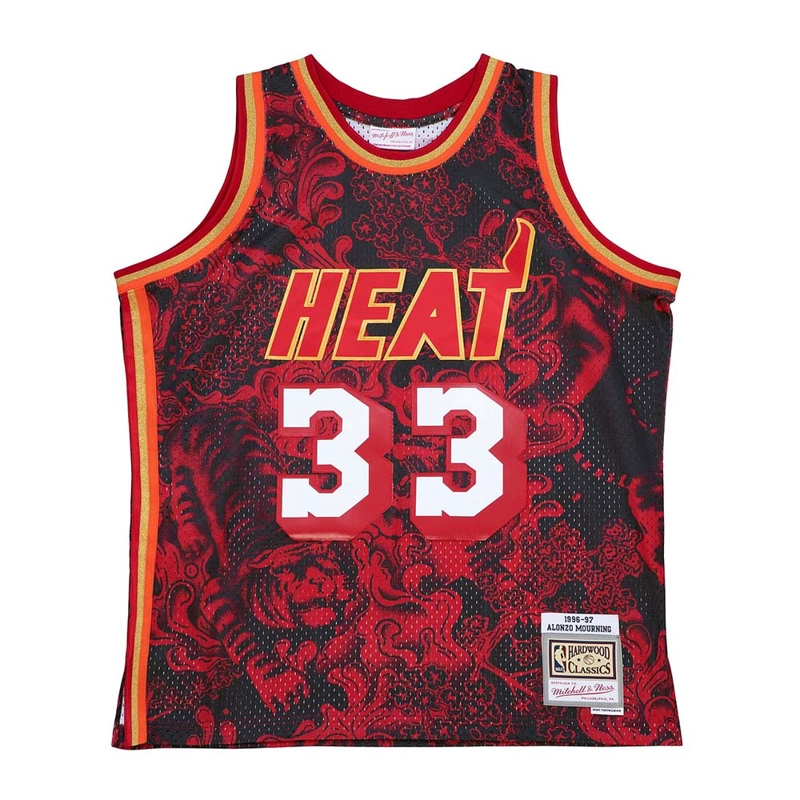 POLERA NBA 4.0 POLERA JERSEY HEAT 96 ALONZO MOURNING MITCHELL AND NESS - 1