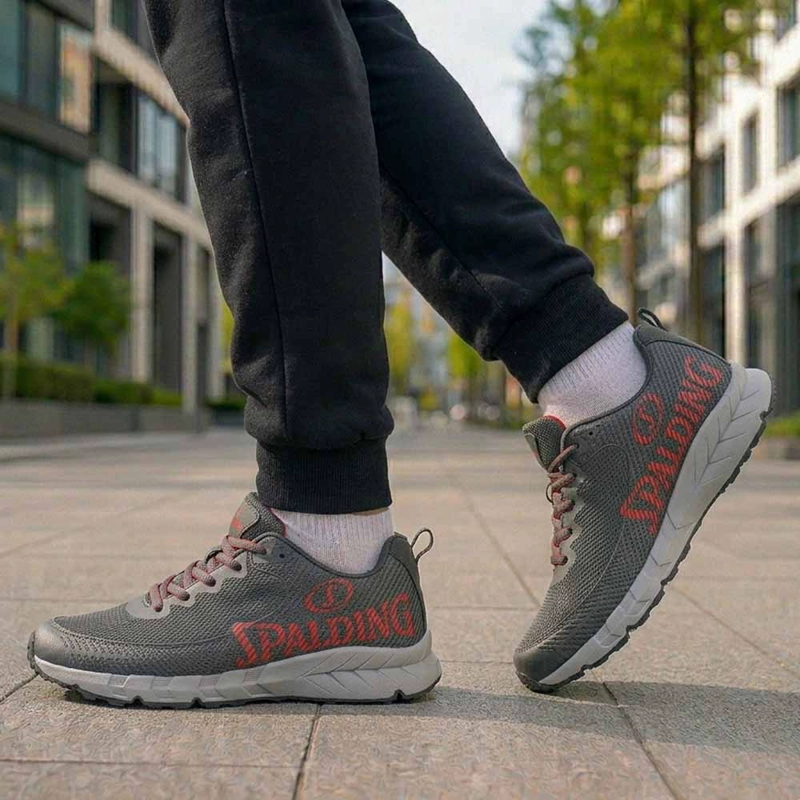 ZAPATILLAS HOMBRE WATERPROOF OUTDOOR SPALDING ZMW4344 GRIS - 5