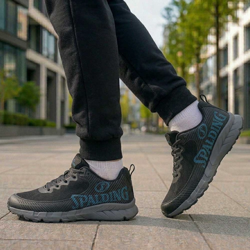ZAPATILLAS HOMBRE WATERPROOF OUTDOOR SPALDING ZMW4343 NEGRO - 4