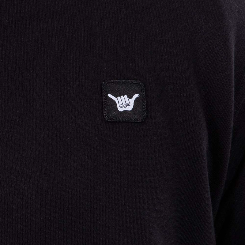 POLERON HOMBRE CREW NECK MINILOGO NEGRO HANG LOOSE - 2