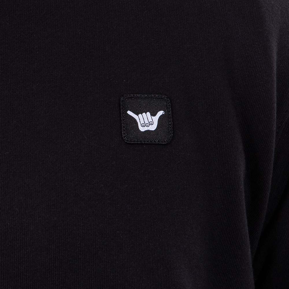 POLERON HOMBRE CREW NECK MINILOGO NEGRO HANG LOOSE - 2