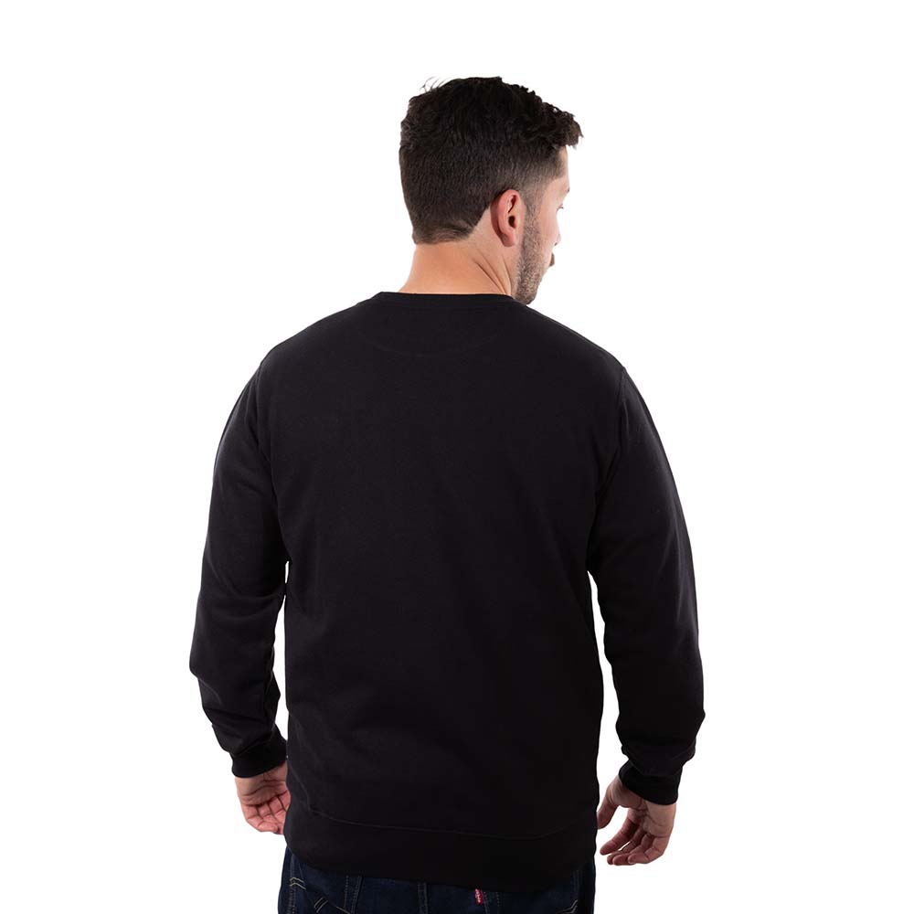 POLERON HOMBRE CREW NECK MINILOGO NEGRO HANG LOOSE - 3