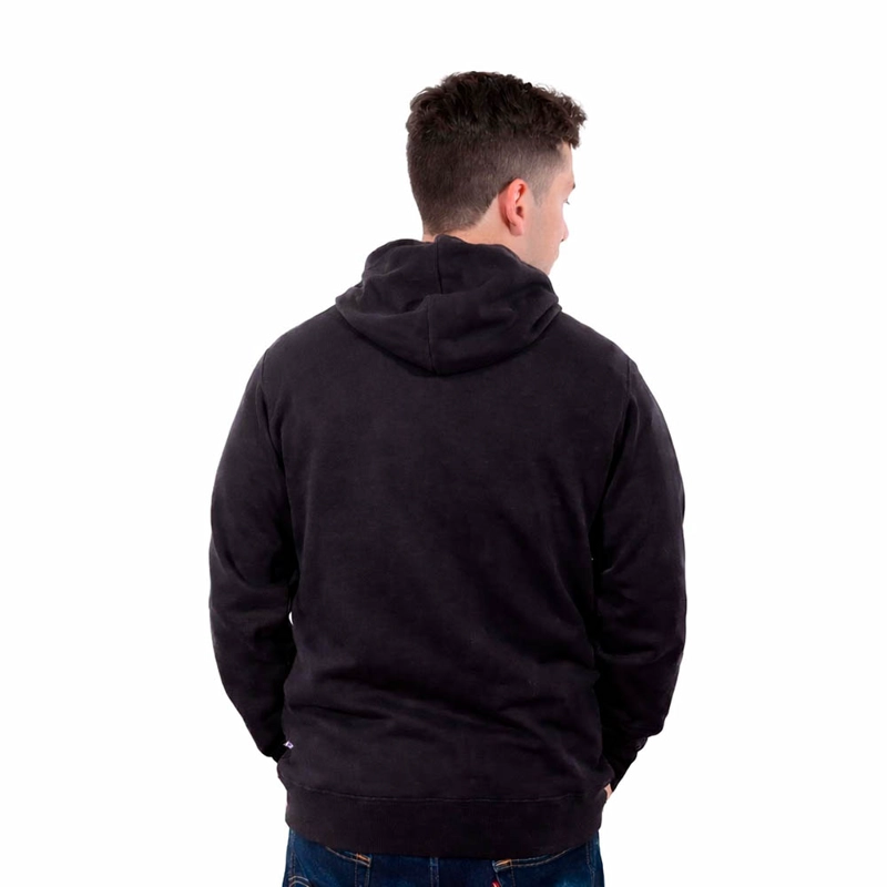 POLERON HOMBRE HOODIE ECHO NEGRO HANG LOOSE - 4