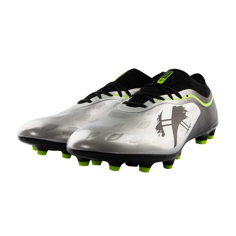 ZAPATILLAS FUTBOL NEGRO PLATEADO FALCON CAC1KE - 4