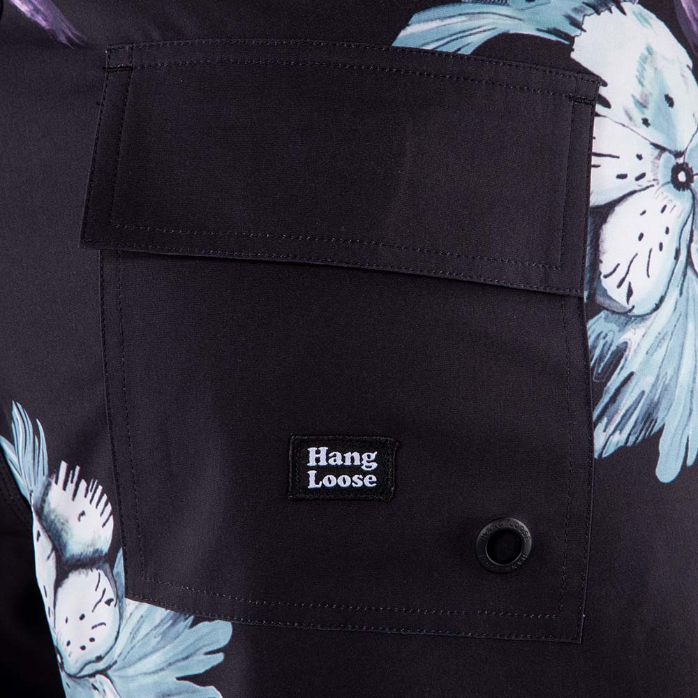 TRAJE DE BAÑO HOMBRE FLOW NEGRO HANG LOOSE - 5
