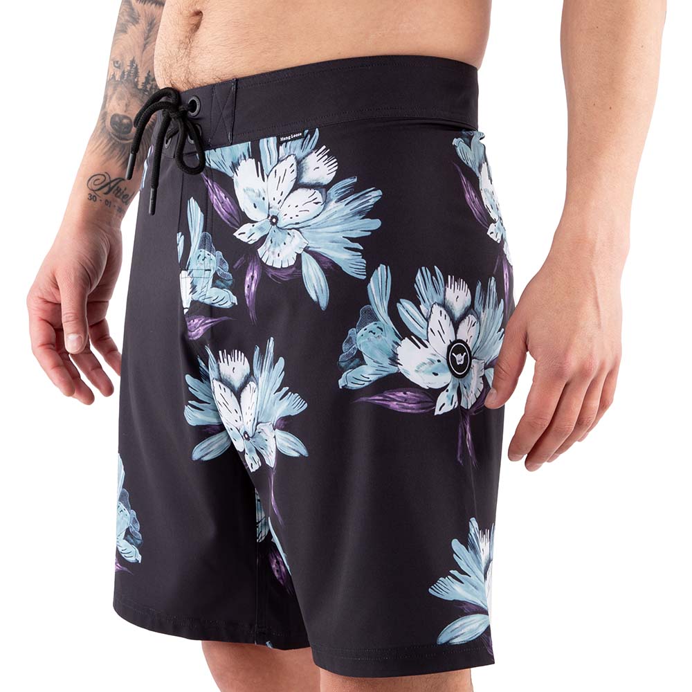 TRAJE DE BAÑO HOMBRE FLOW NEGRO HANG LOOSE - 6