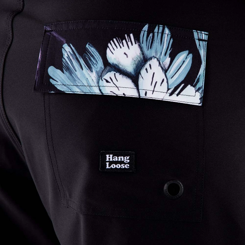 TRAJE DE BAÑO HOMBRE FLORIDA NEGRO HANG LOOSE - 4