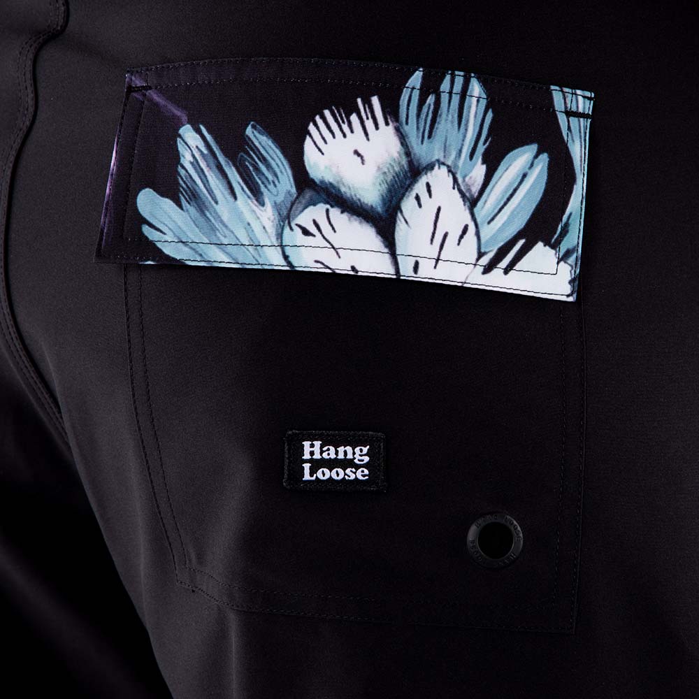 TRAJE DE BAÑO HOMBRE FLORIDA NEGRO HANG LOOSE - 4