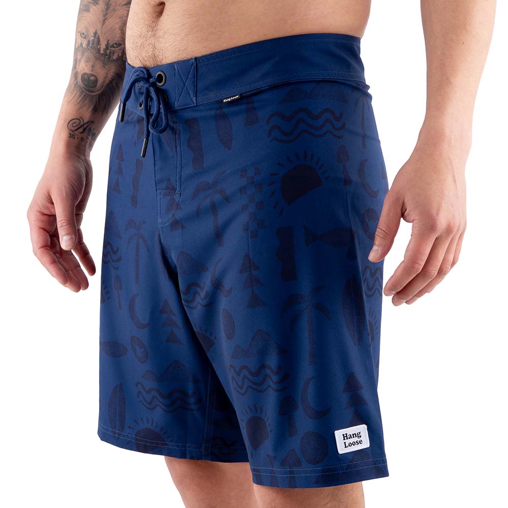 TRAJE DE BAÑO HOMBRE ELEMENTS AZUL HANG LOOSE - 4