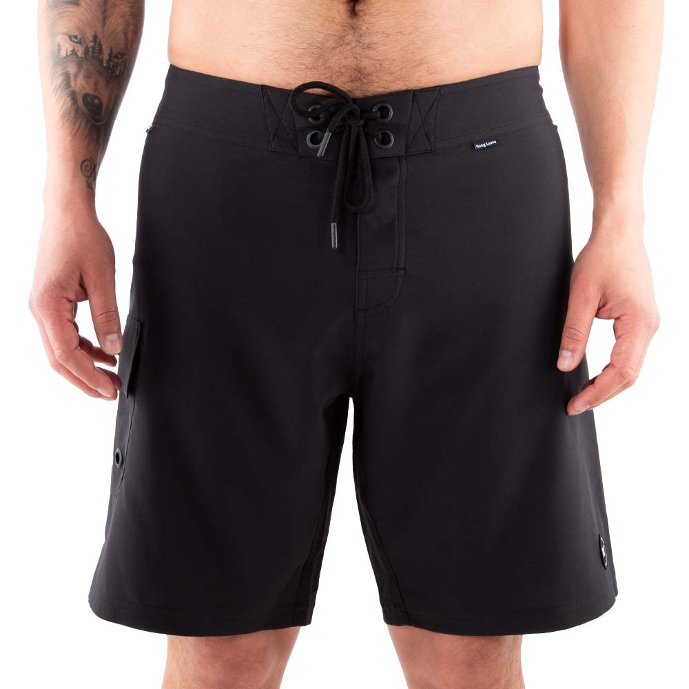 TRAJE DE BAÑO HOMBRE CLEAN NEGRO HANG LOOSE - 1
