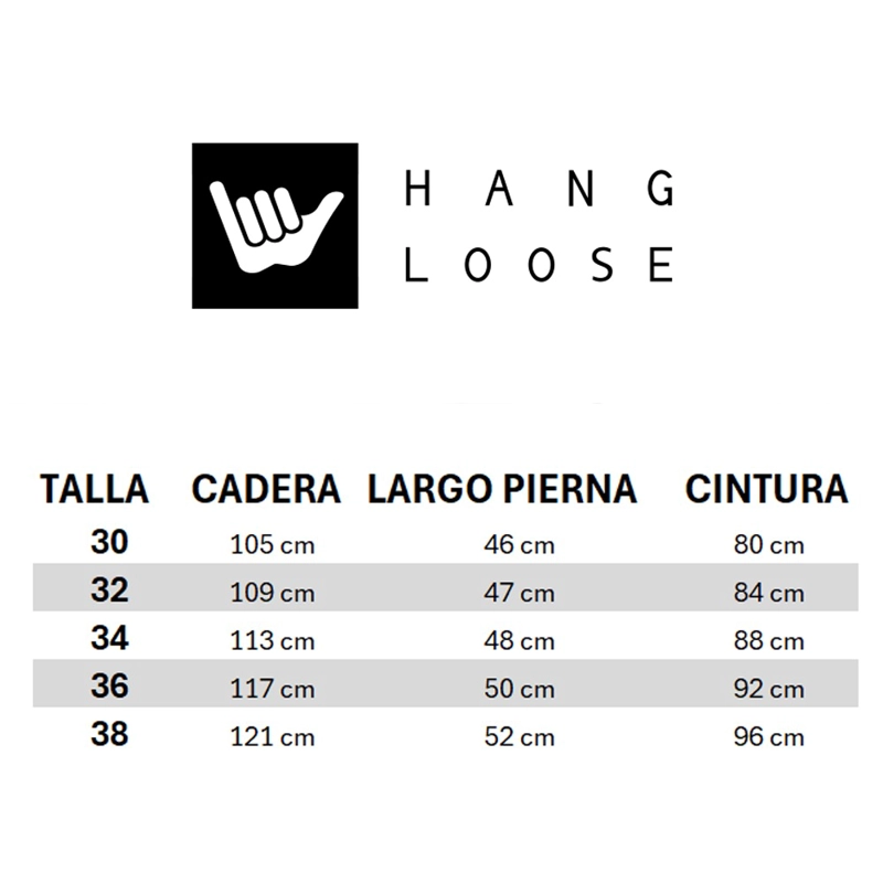 TRAJE DE BAÑO HOMBRE CLEAN NEGRO HANG LOOSE - 7