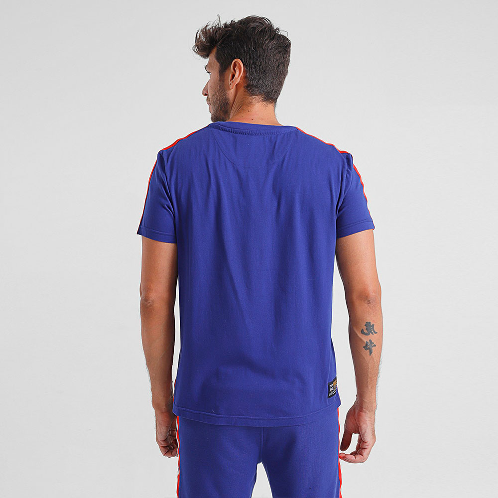 POLERA HOMBRE ALGODON JAB TECH AZUL EVERLAST - 2