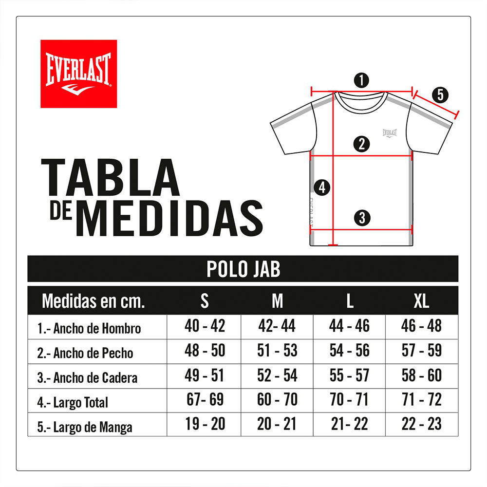 POLERA HOMBRE ALGODON JAB TECH AZUL EVERLAST - 5