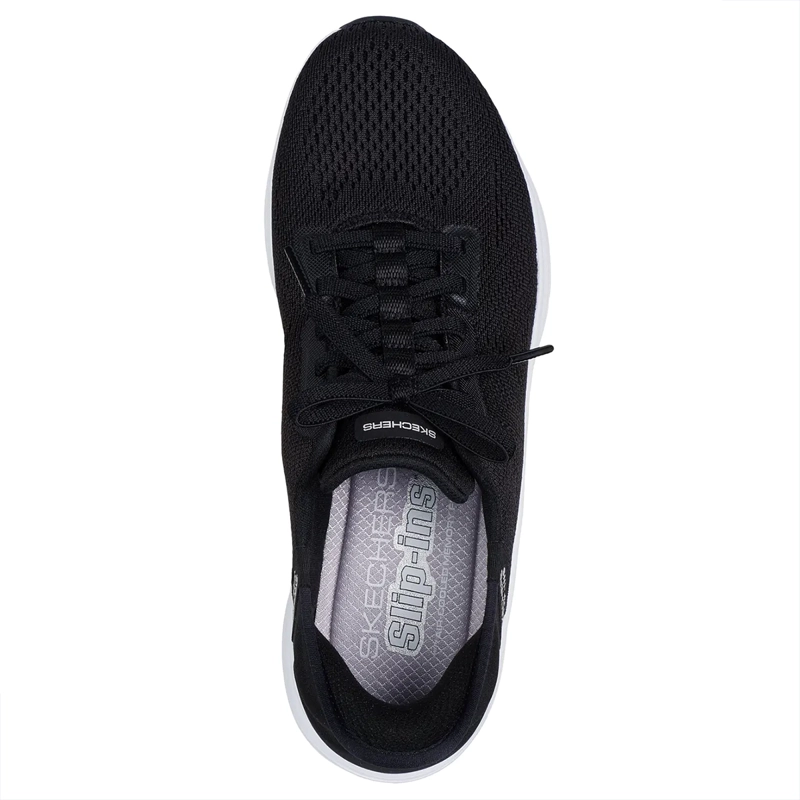 ZAPATILLAS URBANAS SKECHERS MUJER D'LUX COMFORT 2.0 SLIP-INS 104476-BKW - 4