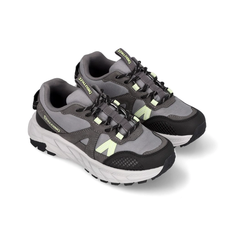 ZAPATILLAS OUTDOOR MUJER CLIFF GRIS NEGRO SPALDING - 4