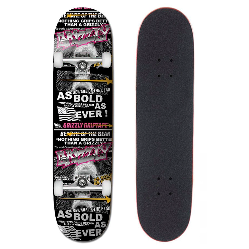 TABLA SKATE COMPLETA AS BOLD AS EVER 8.0'' GRIZZLY GRIPTAPE - 1