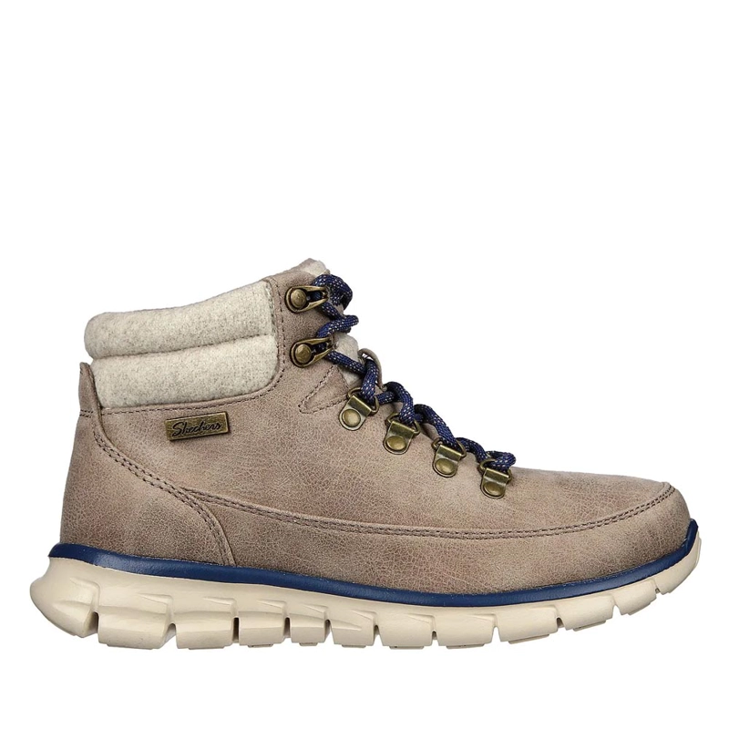 BOTOTO WATER REPELLENT MUJER SKECHERS SYNERGY - COOL SEEKER BEIGE ARENA - 1