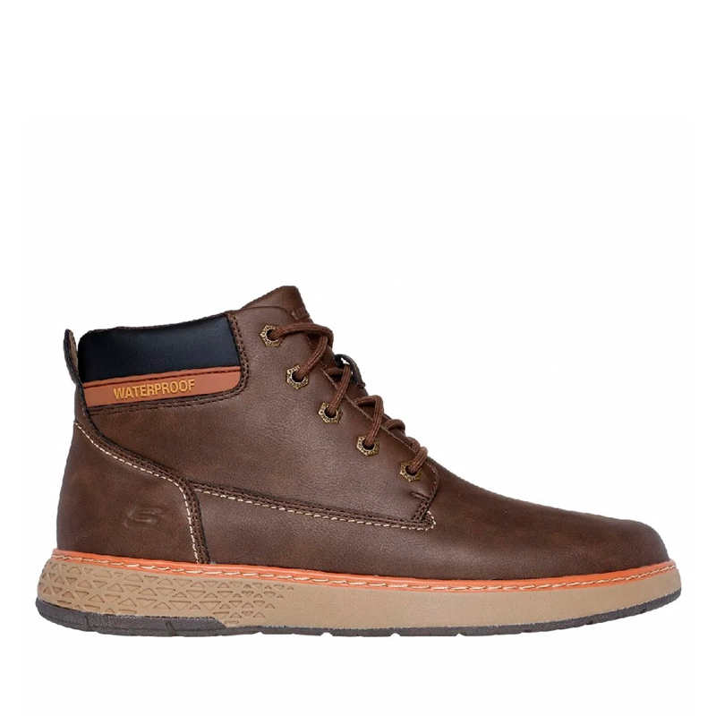BOTIN WATERPROOF HOMBRE SKECHERS GARLAN - DENO CHOCOLATE 205235-CHOC - 1