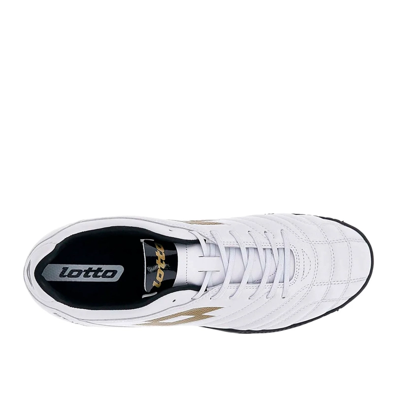 ZAPATILLA BABY FUTBOL HOMBRE LOTTO - STADIO 705 TF BLANCO DORADO - 6