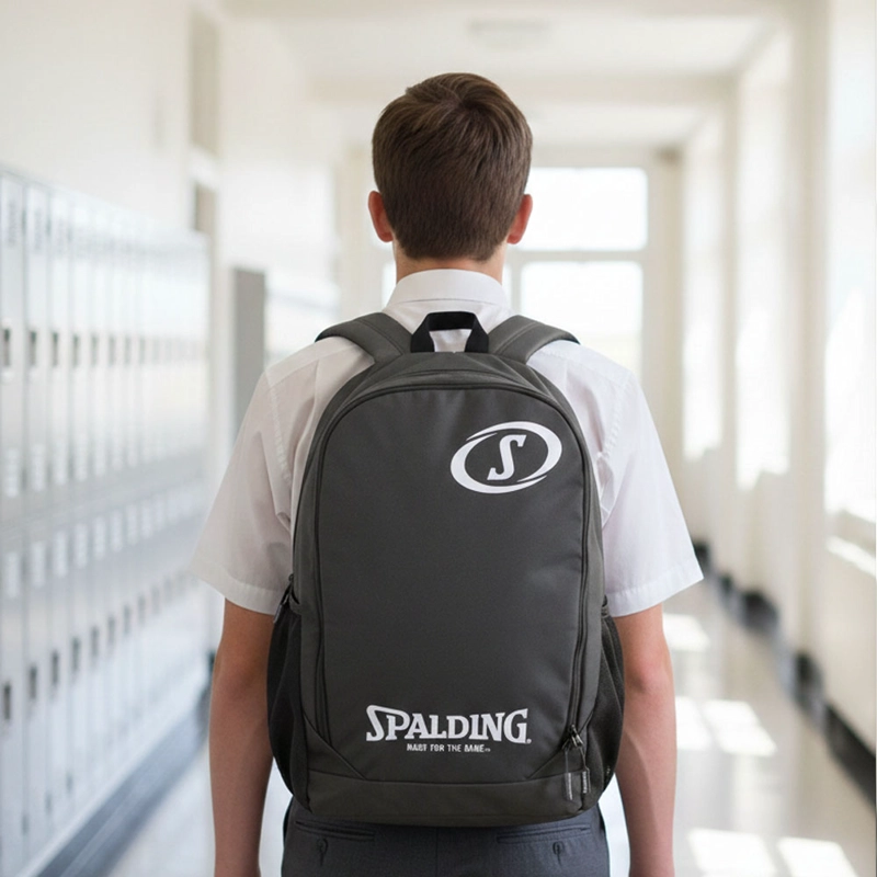 MOCHILA URBANA GRIS LOGO 25L SPALDING - 6