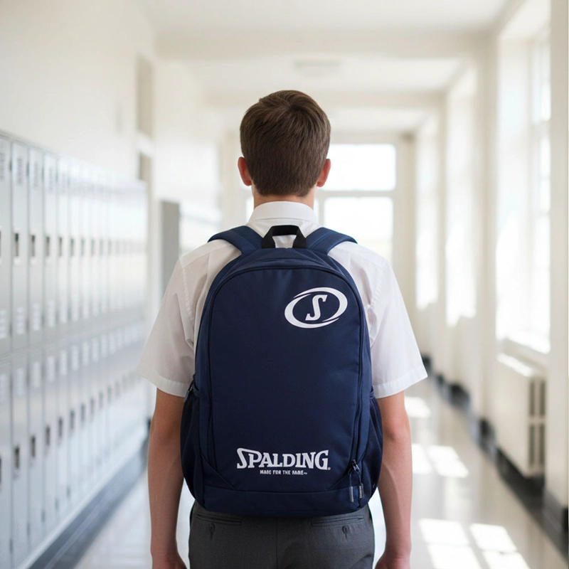 MOCHILA URBANA AZUL LOGO 25L SPALDING - 6