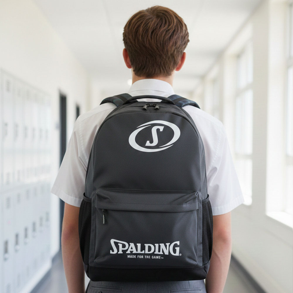 MOCHILA ESCOLAR NEGRO LOGO 25L SPALDING - 5