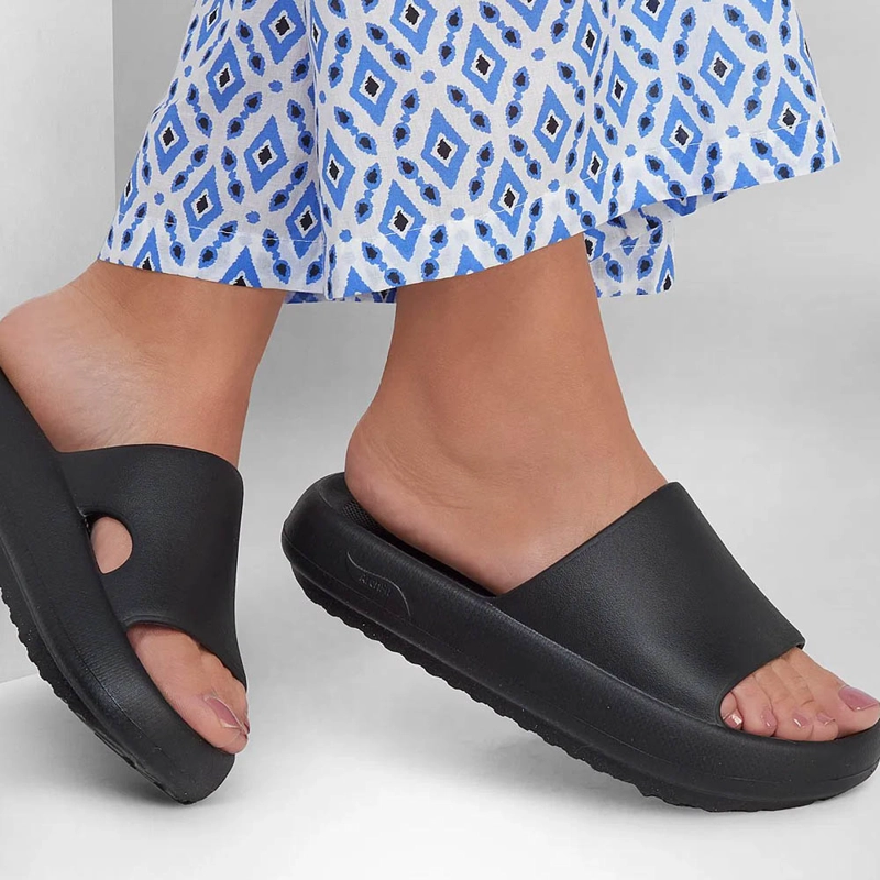 SANDALIAS MUJER SKECHERS ARCH FIT HORIZONT NEGRO - 6