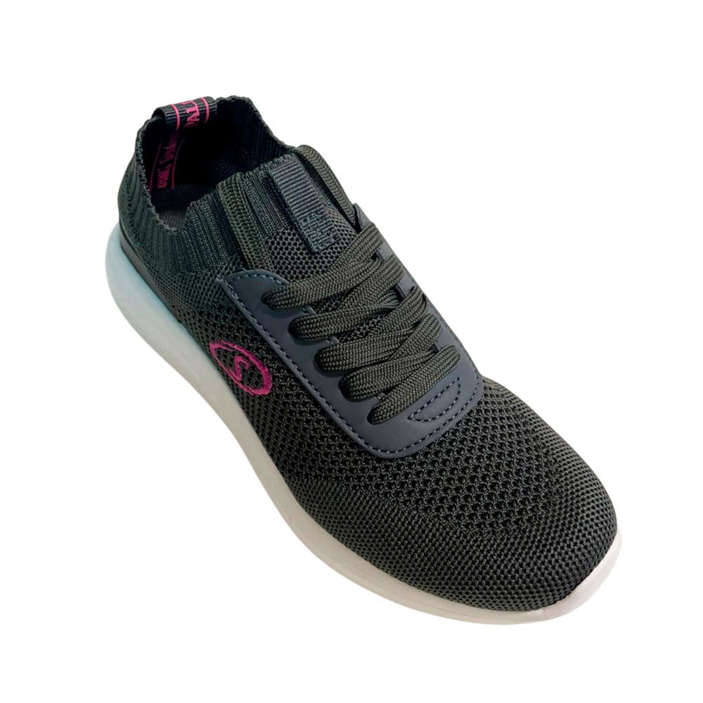 ZAPATILLA MUJER SPALDING FITNESS GRIS OSCURO - 4