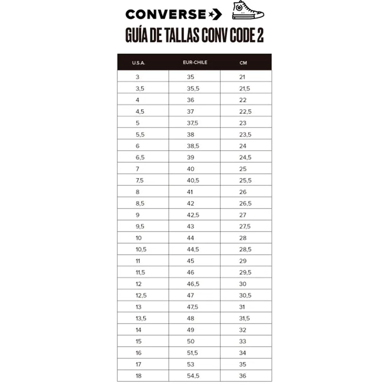 ZAPATILLAS CONVERSE CONV CODE 2 URBANAS UNISEX NEGRO - 6