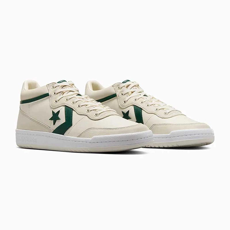 ZAPATILLAS CONVERSE CONS FASTBREAK PRO CUERO BEIGE VERDE - 4