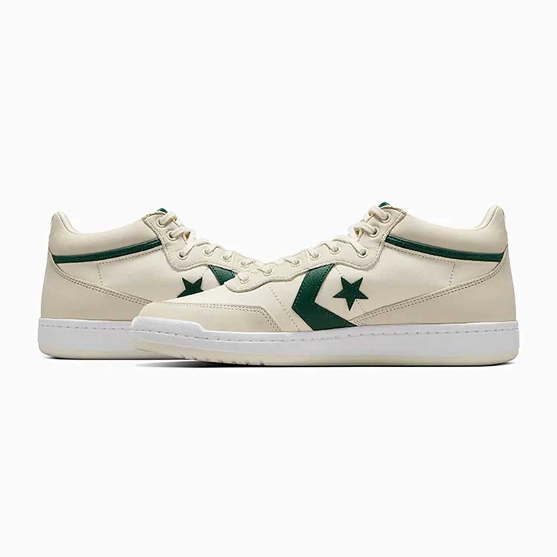 ZAPATILLAS CONVERSE CONS FASTBREAK PRO CUERO BEIGE VERDE - 5