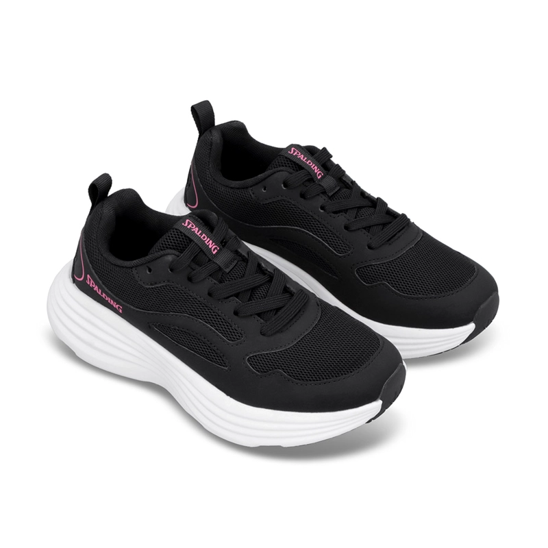 ZAPATILLA MUJER SPALDING FITNESS SUPERSET NEGRO ROSA - 5