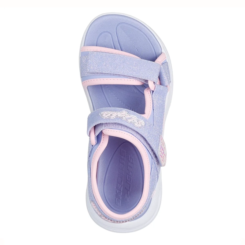 SANDALIA NIÑA SKECHERS SOLA GLOW 303024L-LVLP - 4