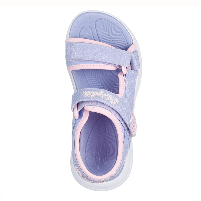 SANDALIA NIÑA SKECHERS SOLA GLOW 303024L-LVLP - 4