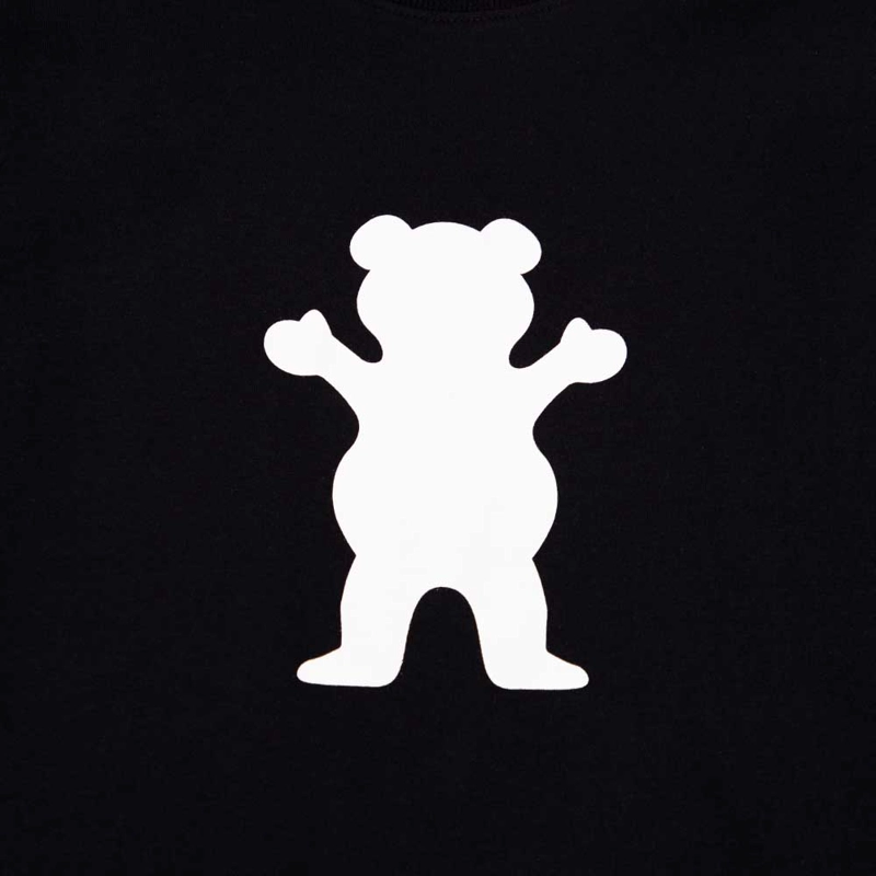 POLERA HOMBRE GRIZZLY GRIPTAPE OG BEAR NEGRO - 2