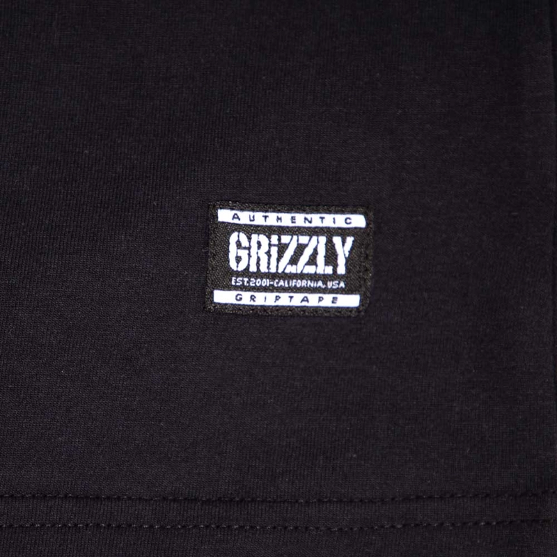 POLERA HOMBRE GRIZZLY GRIPTAPE OG BEAR NEGRO - 3