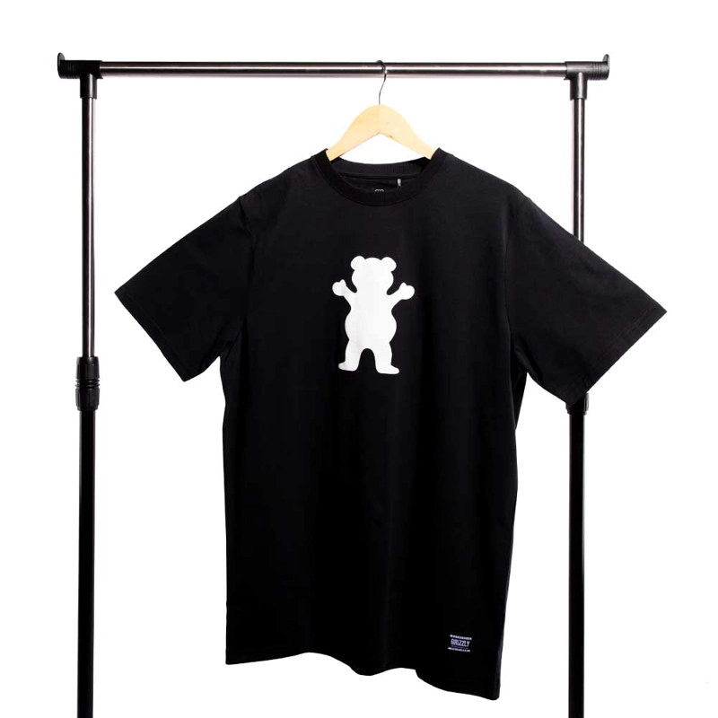 POLERA HOMBRE GRIZZLY GRIPTAPE OG BEAR NEGRO - 4