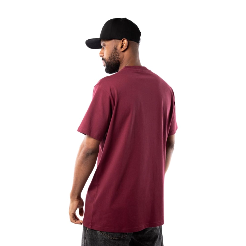 POLERA HOMBRE GRIZZLY GRIPTAPE EMBROIDERED OG BEAR BURGUNDY - 5