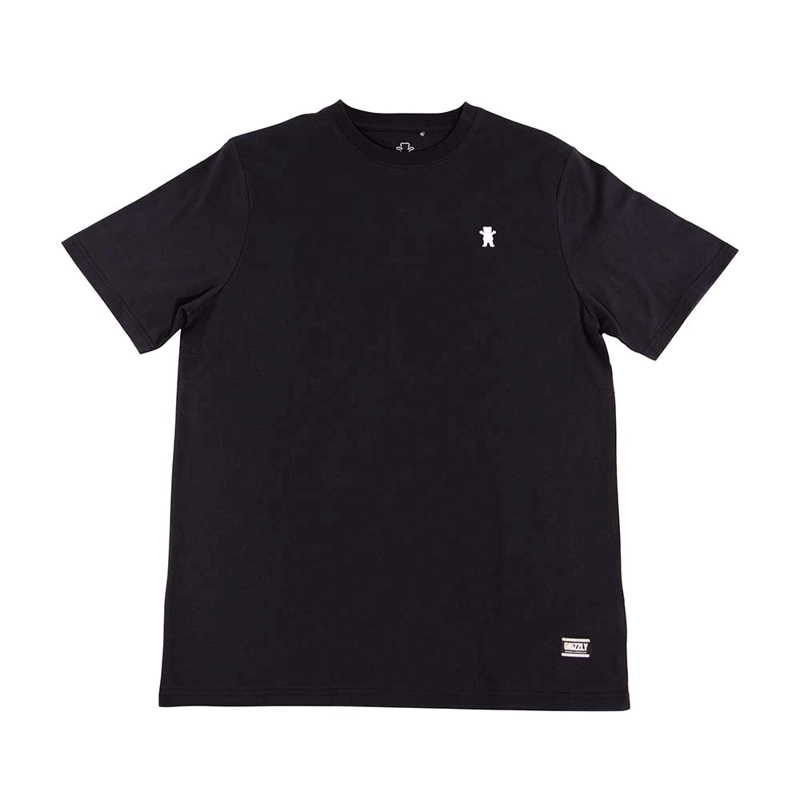 POLERA HOMBRE GRIZZLY GRIPTAPE EMBROIDERED OG BEAR NEGRO - 1